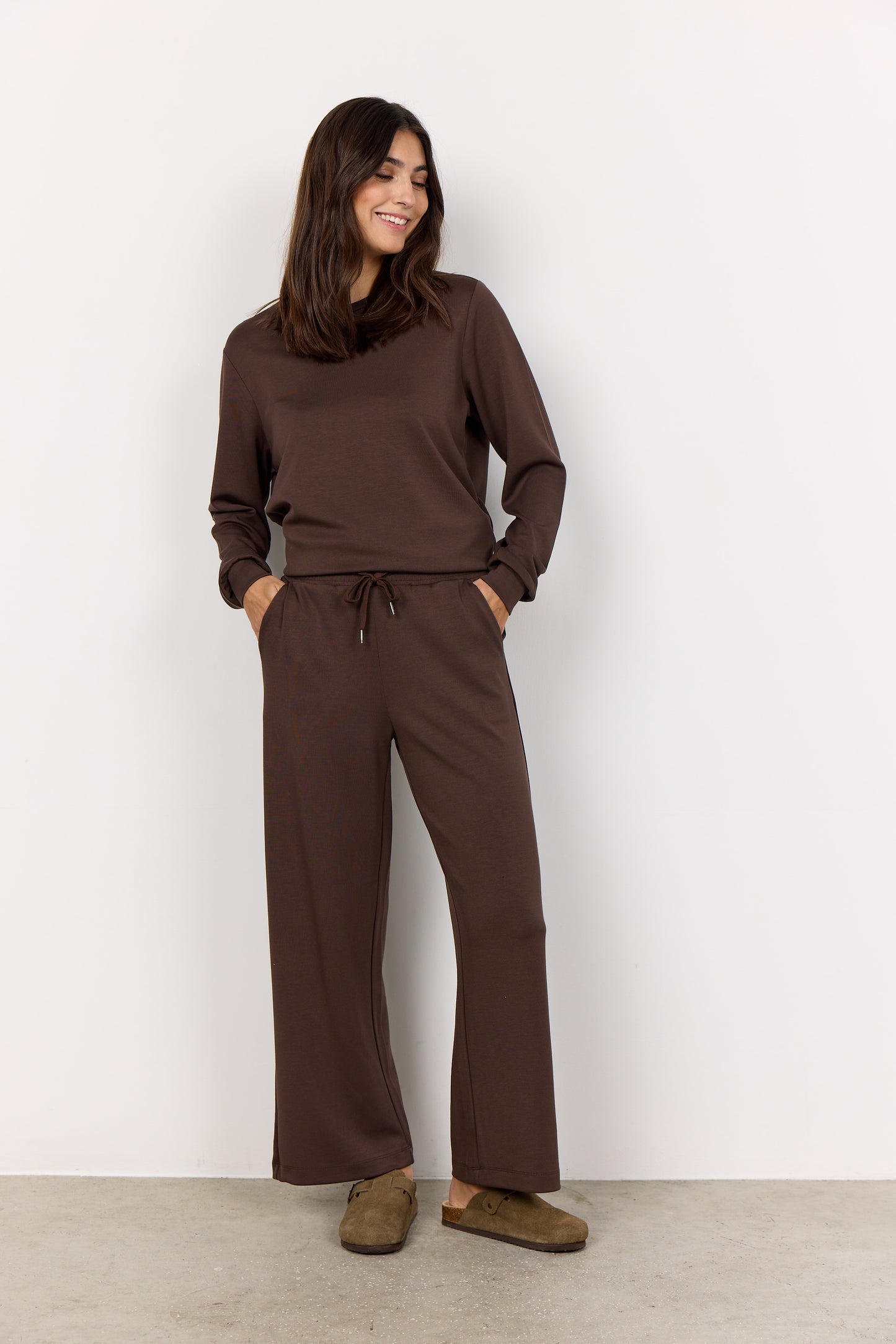 SOYACONCEPT BANU MODAL PANT - HOT FUDGE