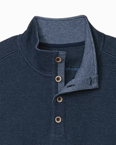 TOMMY BAHAMA CASCADE BUTTON MOCK PULLOVER - COASTLINE - Vi-Leen's Fashions