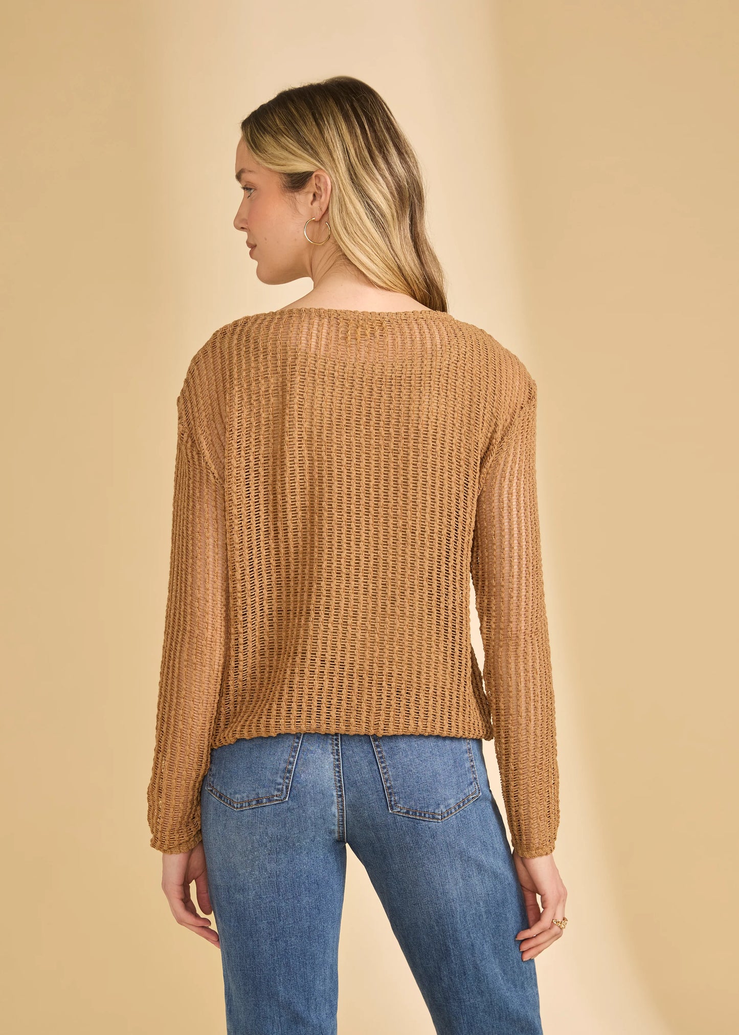 FDJ BUBBLE KNIT TOP - HENNA - Vi-Leen's Fashions