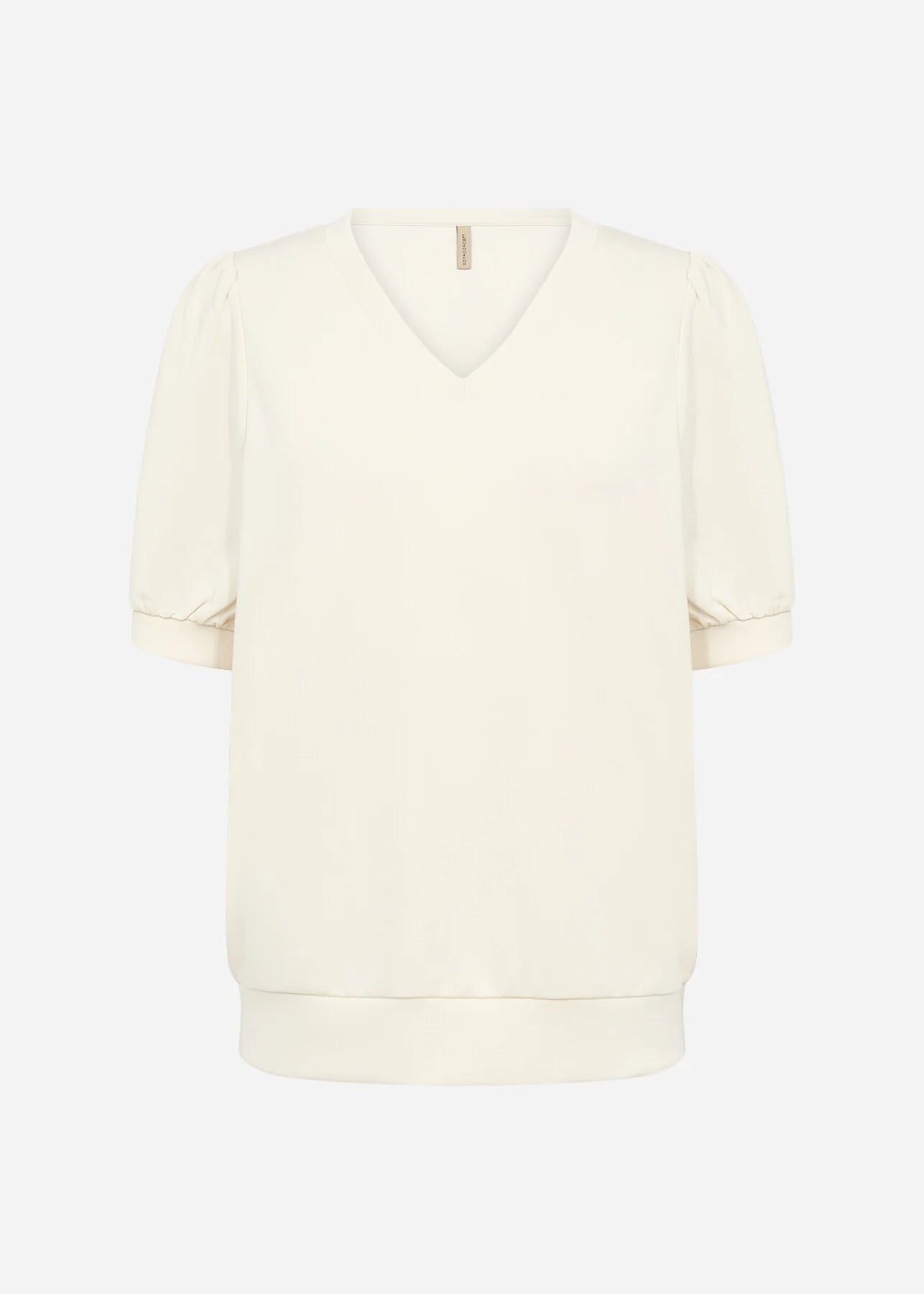 SOYACONCEPT BANU V-NECK TOP - CREAM - Vi-Leen's Fashions
