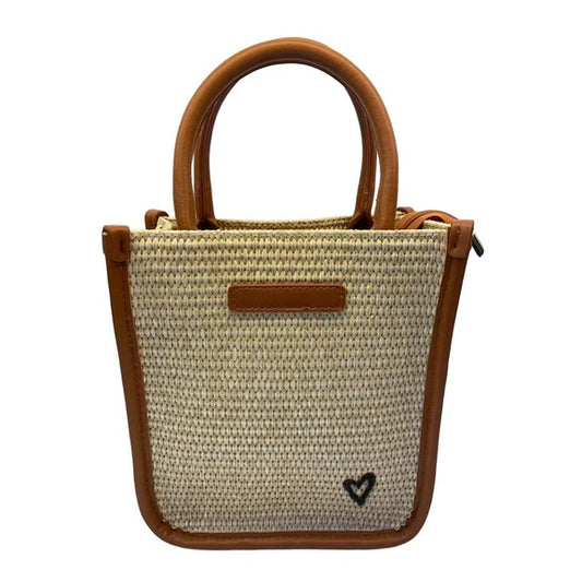 KELSO RAFFIA CROSSBODY - COGNAC - Vi-Leen's Fashions