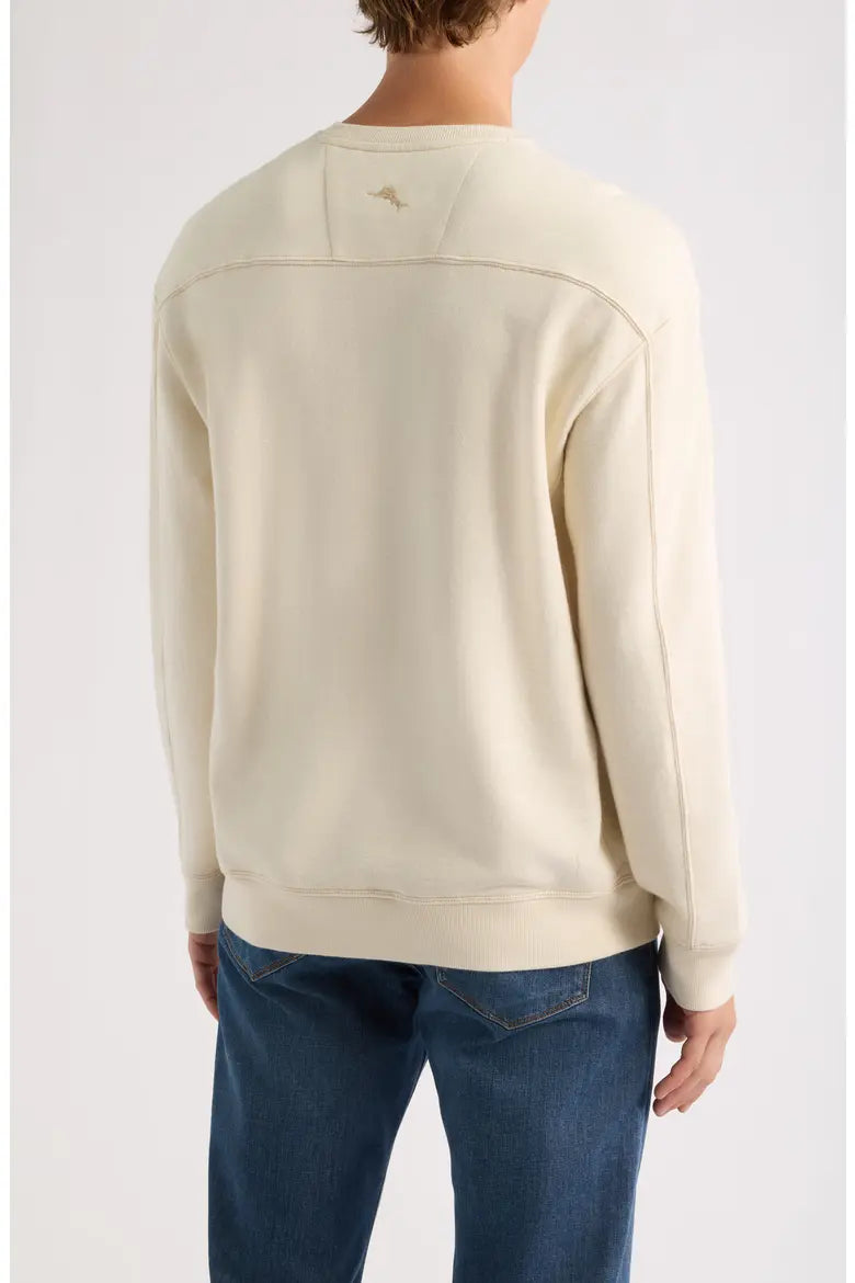 TOMMY BAHAMA CIRRUS BREEZE SWEATSHIRT - NATURAL - Vi-Leen's Fashions