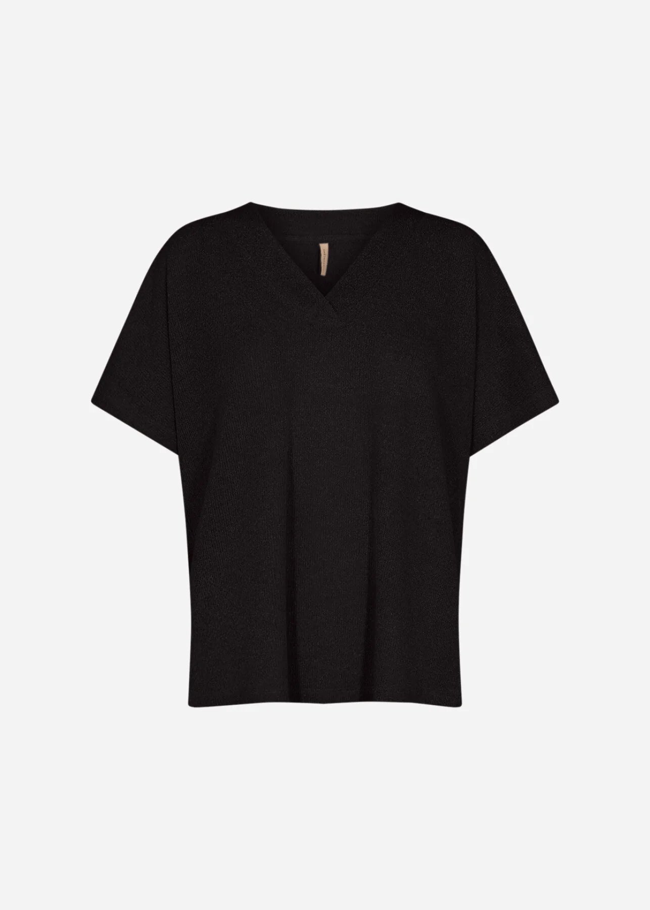 SOYACONCEPT DELIA V-NECK KNIT TOP - BLACK - Vi-Leen's Fashions