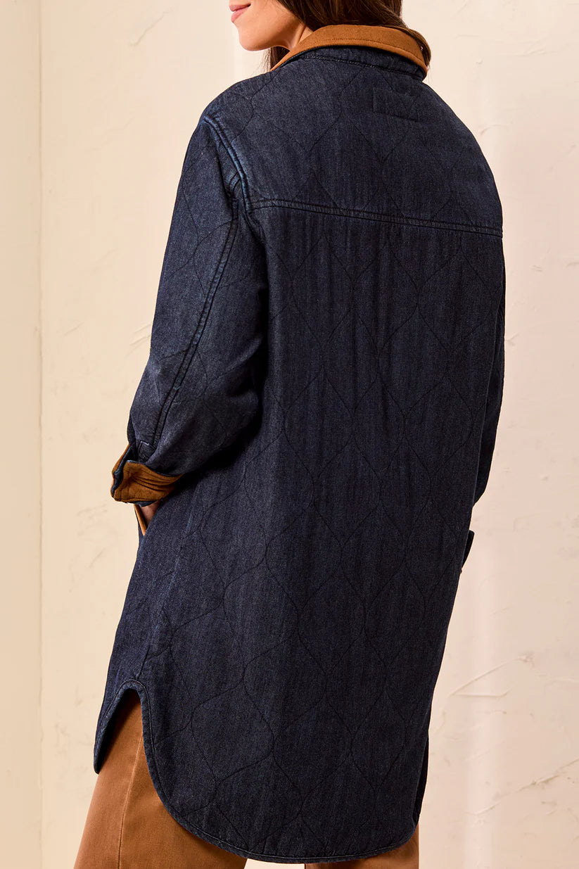 TRIBAL QUILTED DENIM JACKET