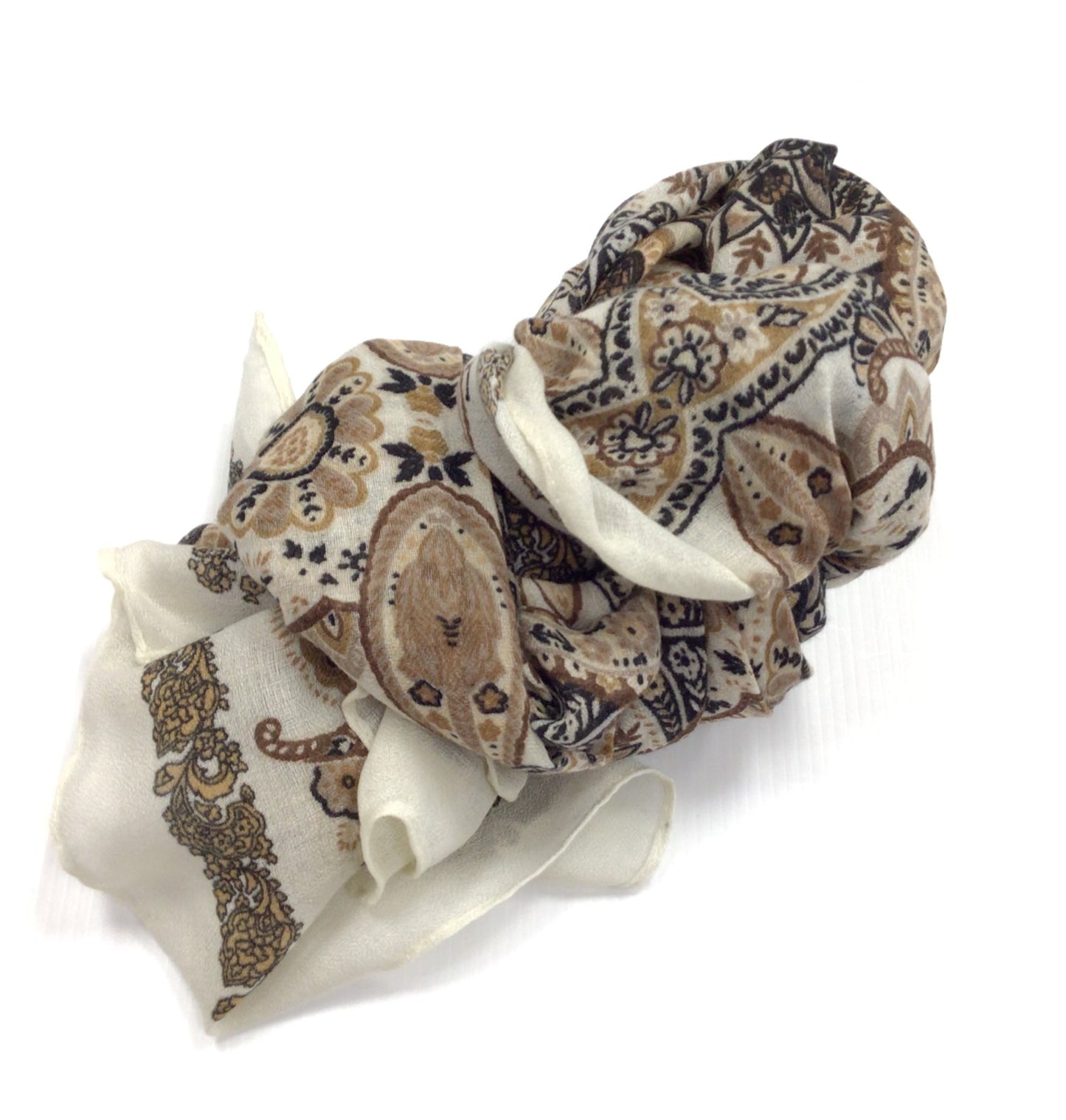 PRINT SCARF - CREAM