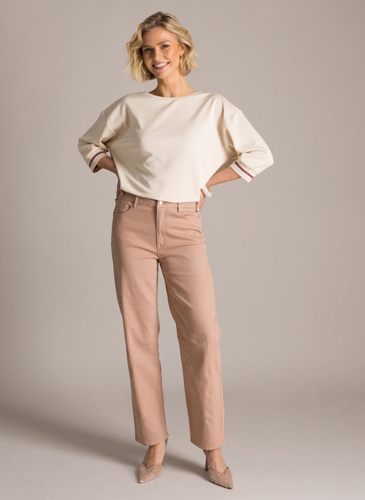 YEST KARIN STRAIGHT LEG PANT - DARK TERRA - Vi-Leen's Fashions