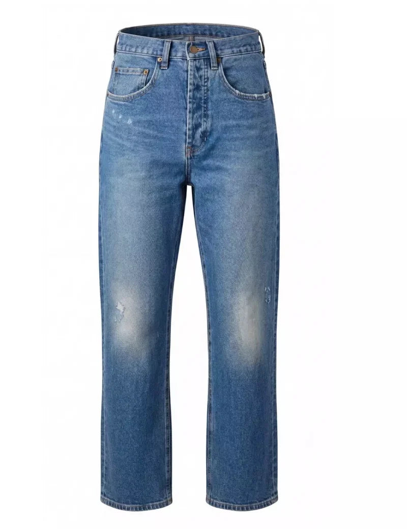 LIVERPOOL MAISIE HIGH RISE VINTAGE STRAIGHT JEAN - NOMAD BLUE