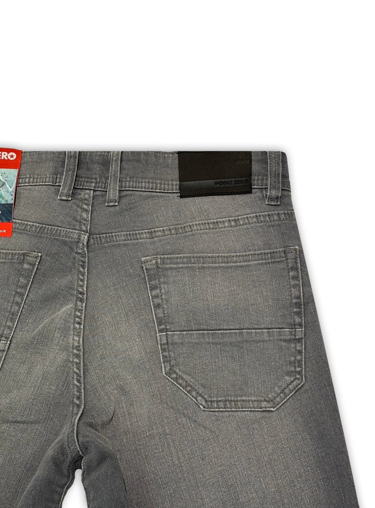 MEN'S POINT ZERO FLEX CLASSIC FIT DENIM - GREY - Vi-Leen's Fashions
