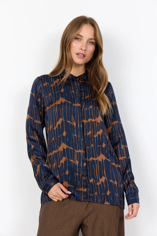 SOYACONCEPT ARLETTE BLOUSE - NAVY