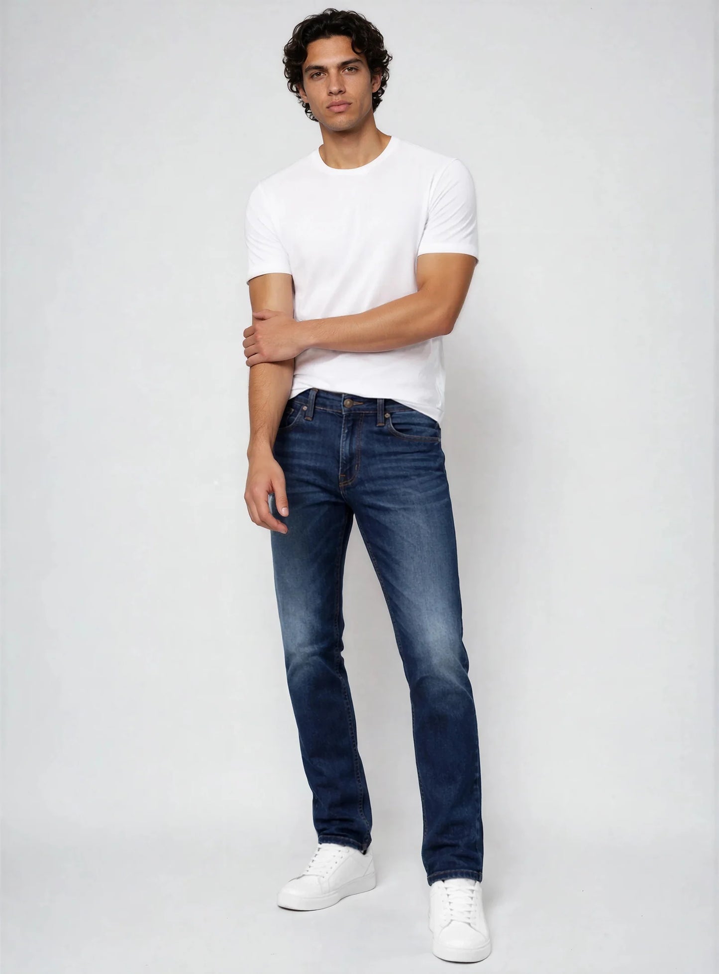 MEN'S POINT ZERO SLIM FIT 5 POCKET JEAN - BLUE - Vi-Leen's Fashions
