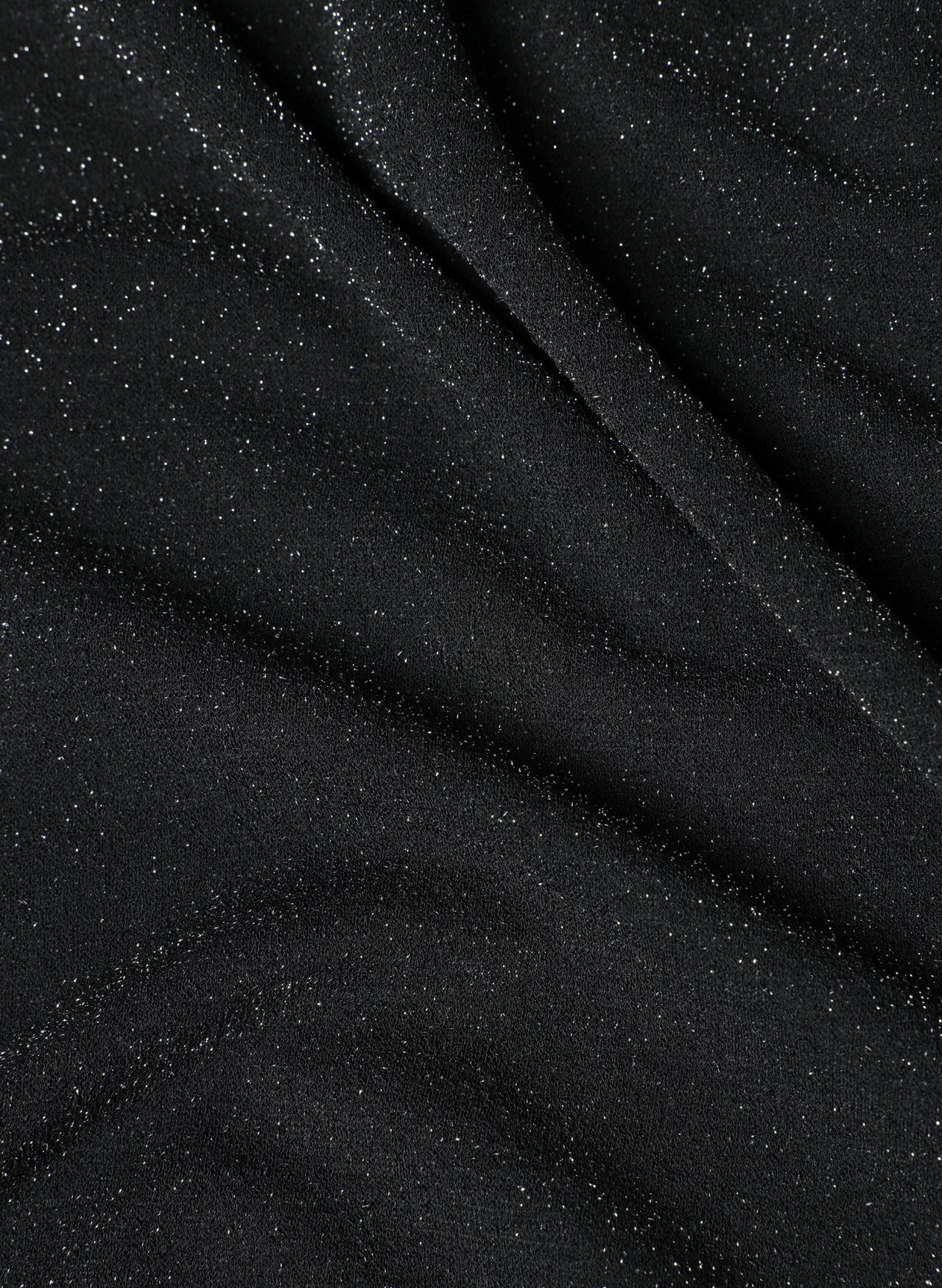 YEST OLVIN RUCHED SLEEVE TOP - BLACK/SILVER