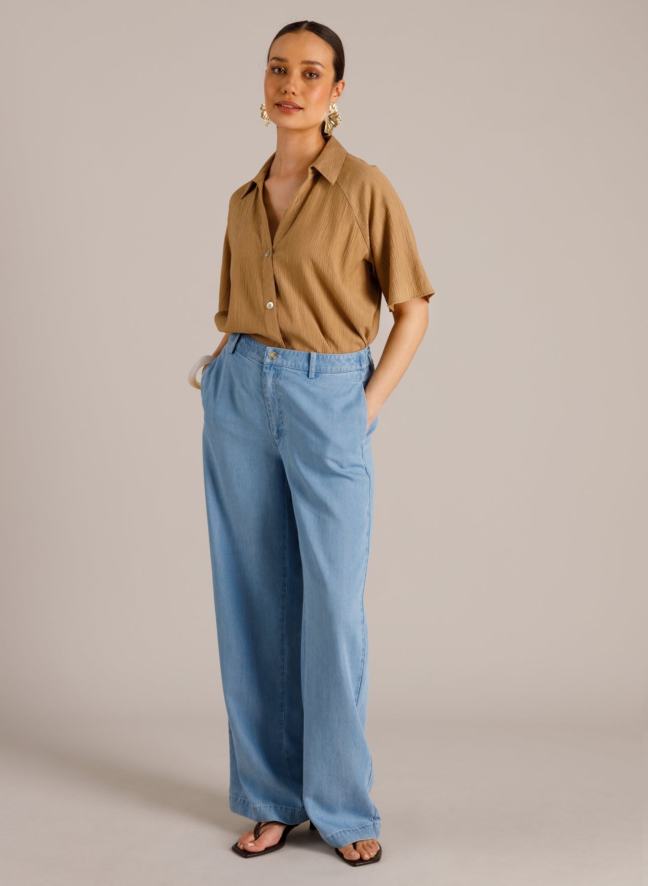 YEST MILAINE LIGHT DENIM TROUSER - Vi-Leen's Fashions