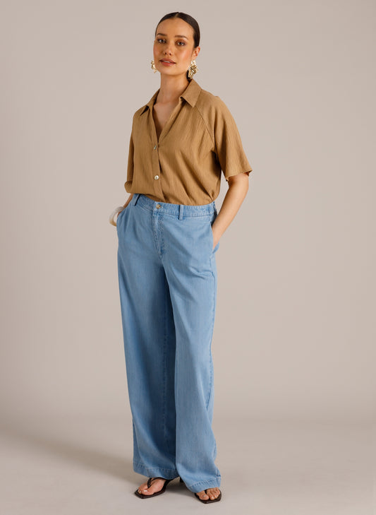 YEST MILAINE LIGHT DENIM TROUSER - Vi-Leen's Fashions