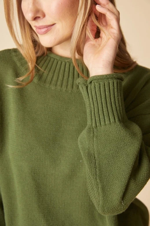 HABITAT COZY CABIN SWEATER - FERN - Vi-Leen's Fashions