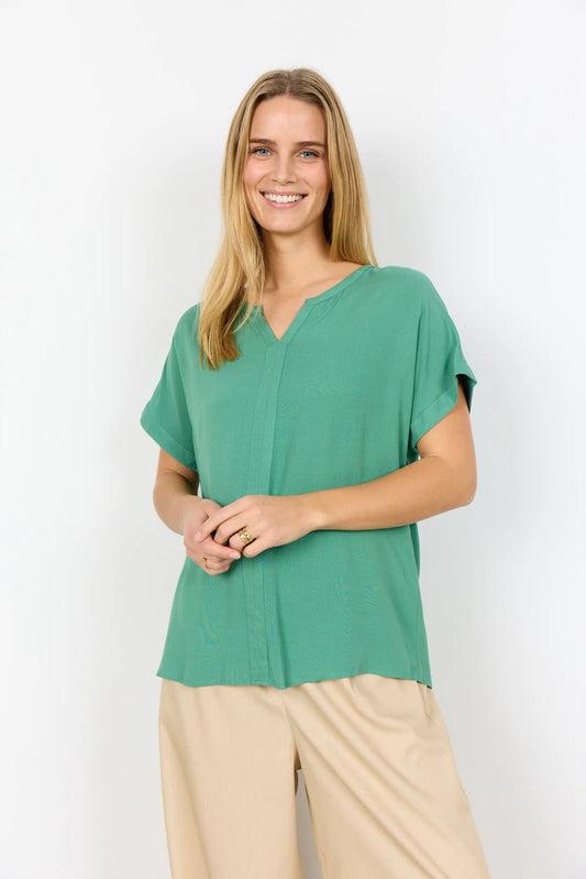 SOYACONCEPT RADIA BLOUSE - FROSTY SPRUCE - Vi-Leen's Fashions