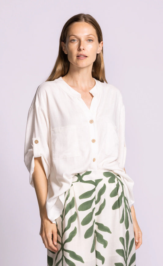 PINK MARTINI GIGI BLOUSE - OFF WHITE