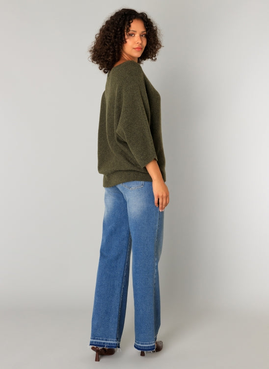 YEST CATI SWEATER - ARMY GREEN