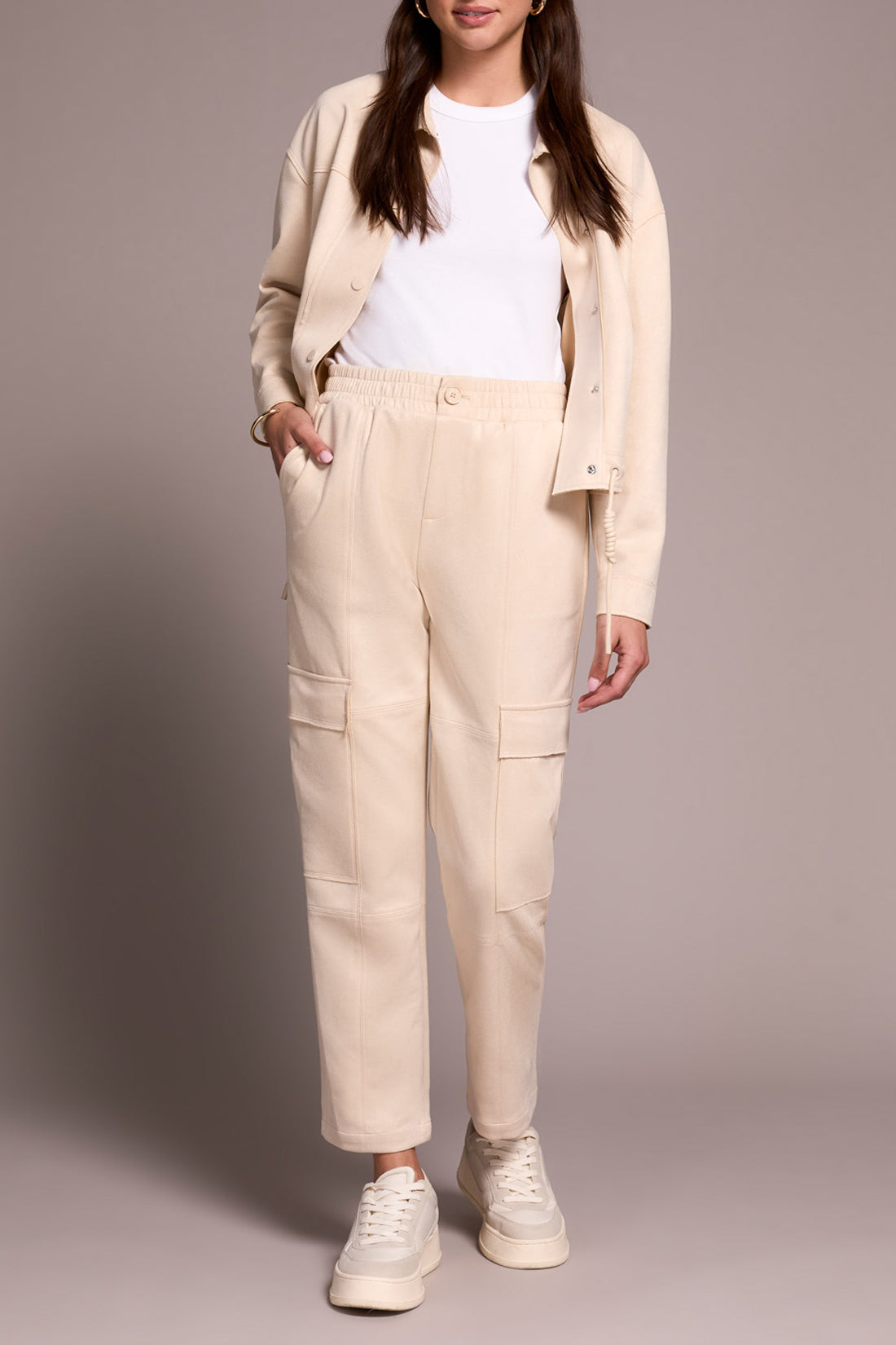 TRIBAL CARGO PANT - CREAM