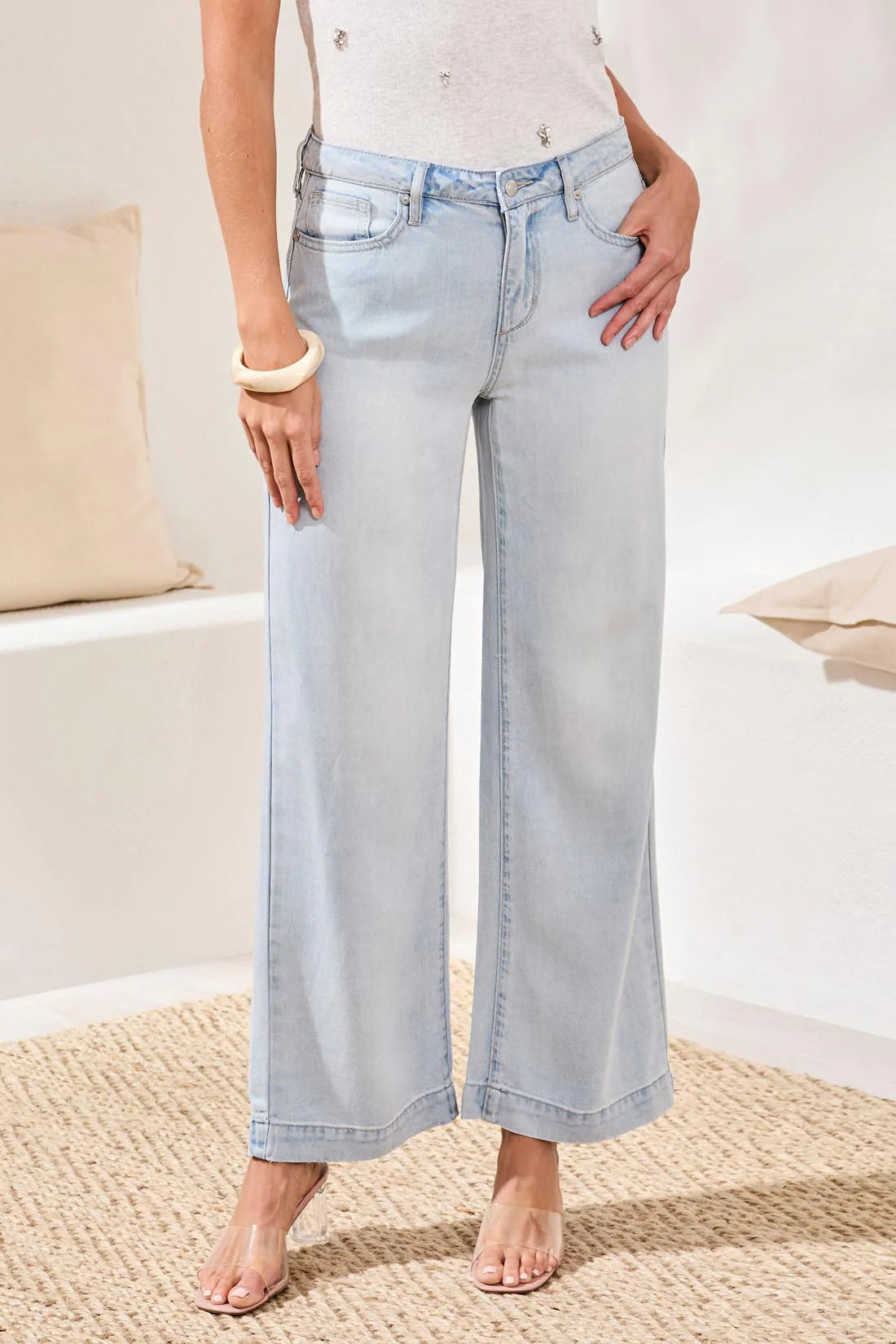 TRIBAL AUDREY FLOWY WIDE LEG JEAN - BONDI BEACH - Vi-Leen's Fashions