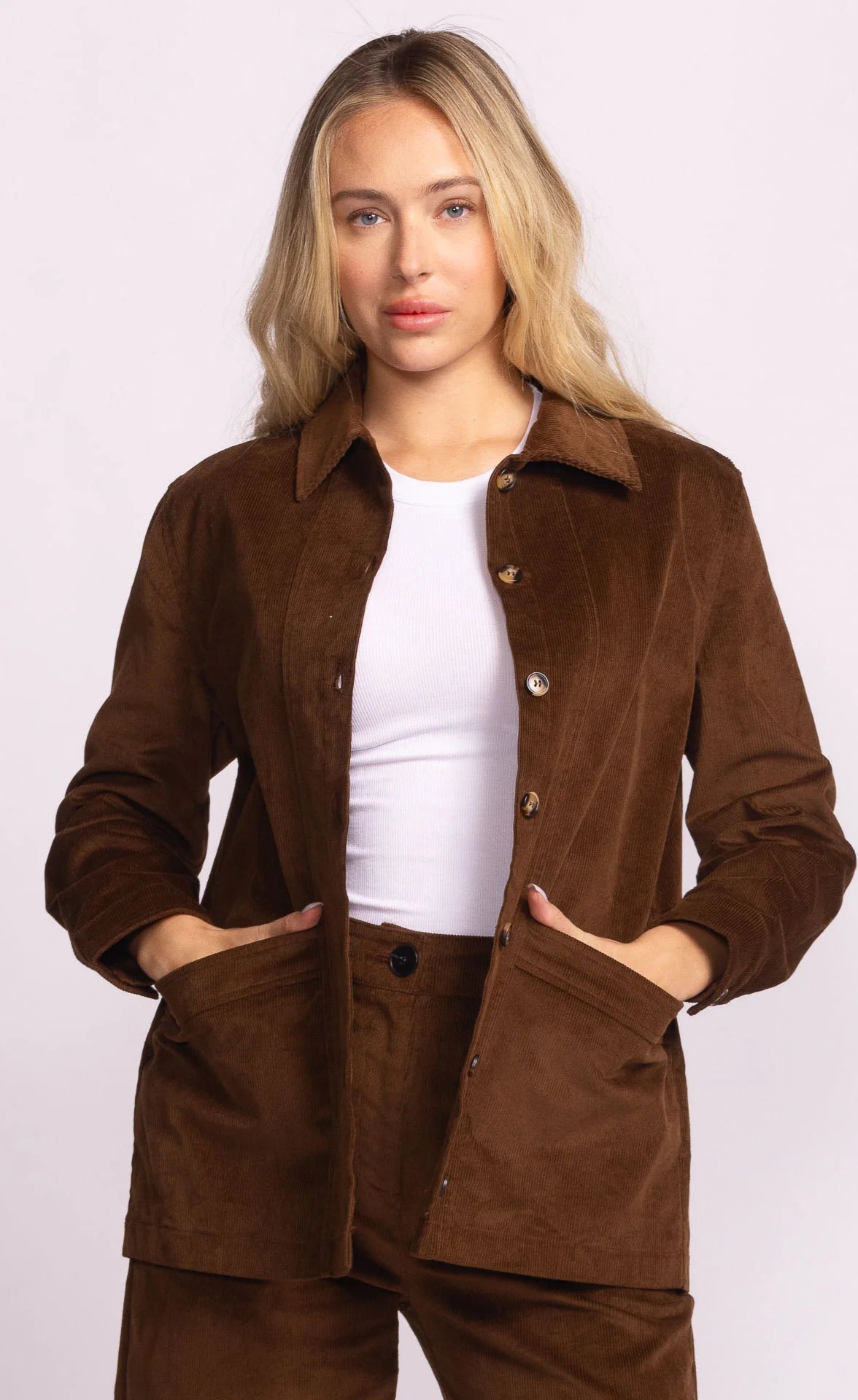 PINK MARTINI MIDGE JACKET - BROWN