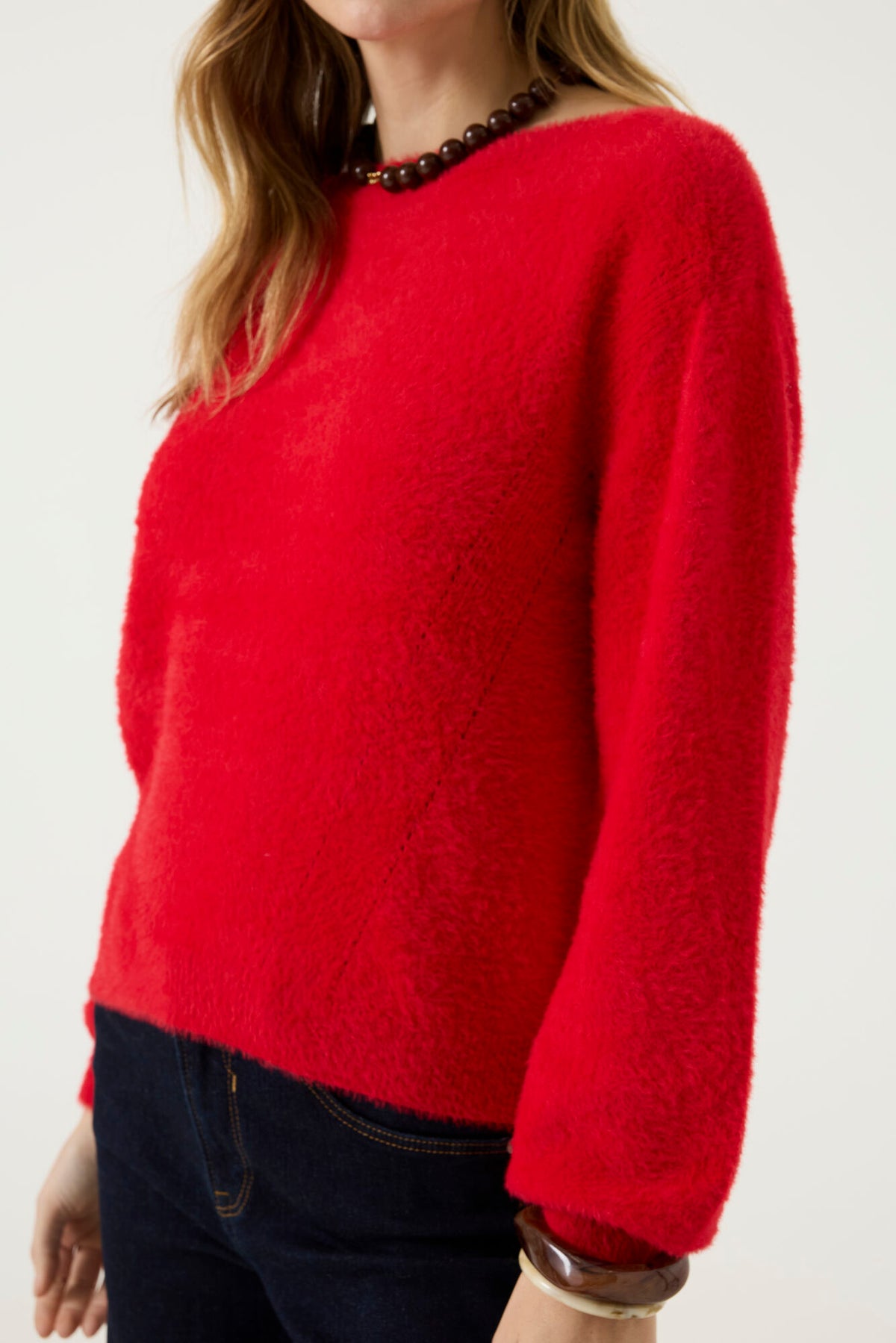 GARCIA SOFT SWEATER - RED PETAL