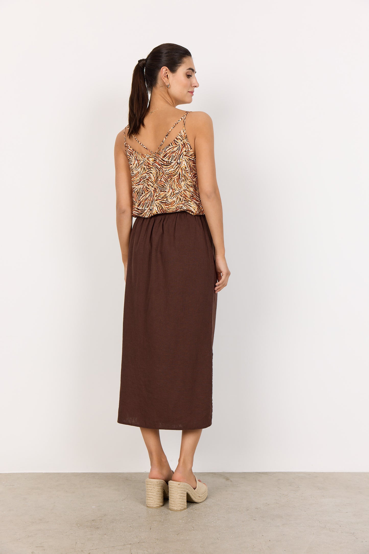 SOYACONCEPT REGINE SLEEVELESS TOP - MANDARIN MIX