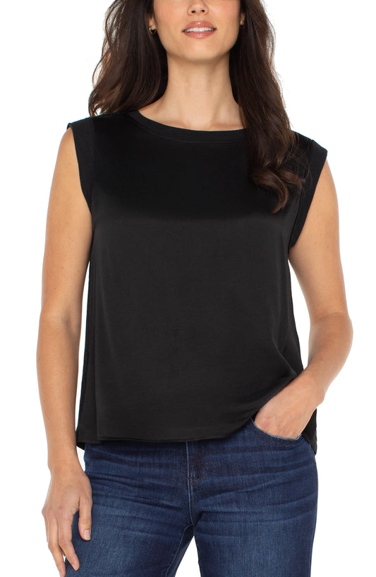 LIVERPOOL SLEEVELESS BLACK TOP