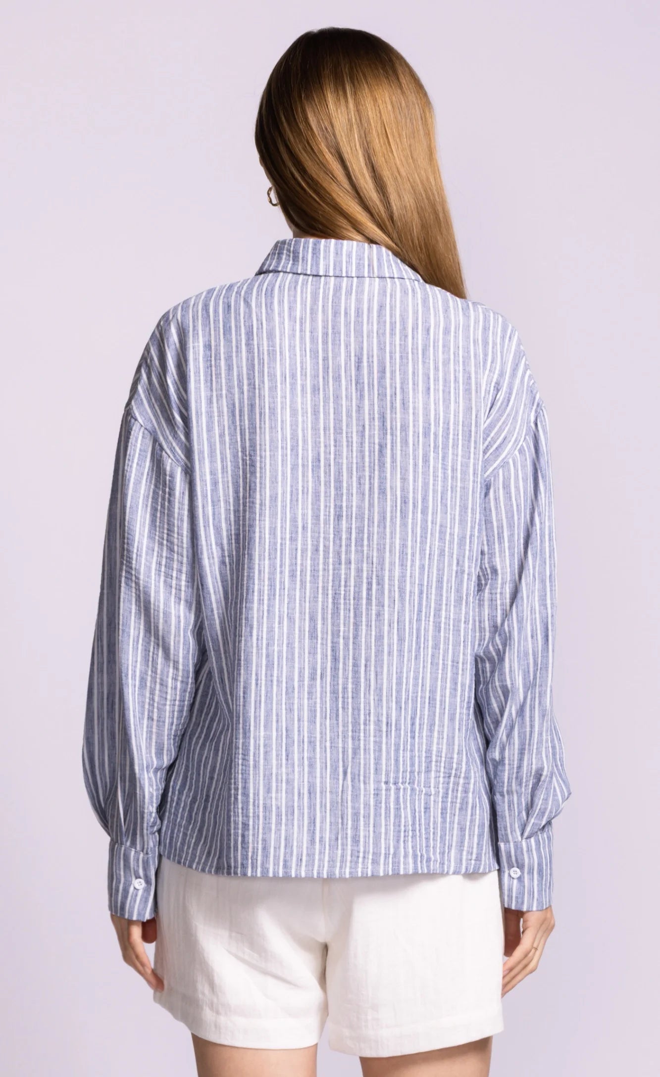 PINK MARTINI NIKKIE BLOUSE - BLUE - Vi-Leen's Fashions