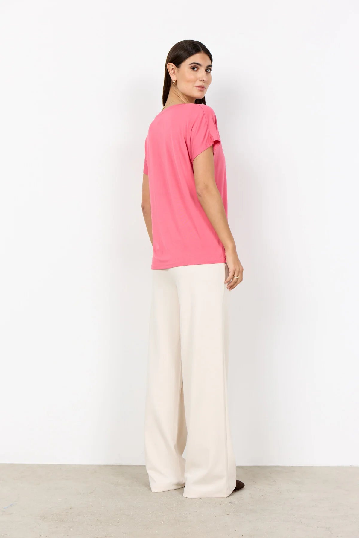 SOYACONCEPT MARICA V-NECK T-SHIRT - ROSE - Vi-Leen's Fashions
