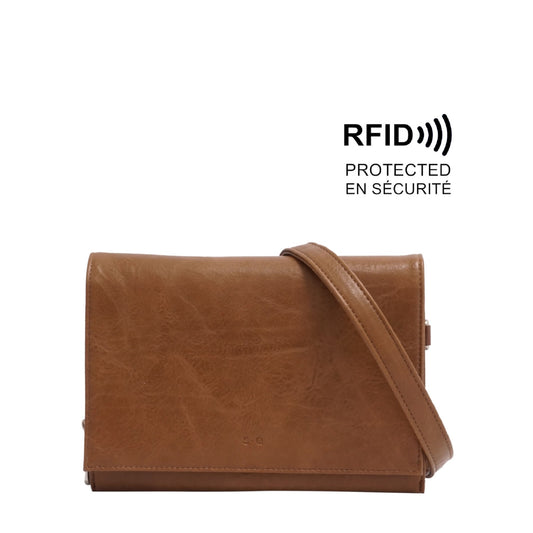 NITA CROSSBODY - BROWN
