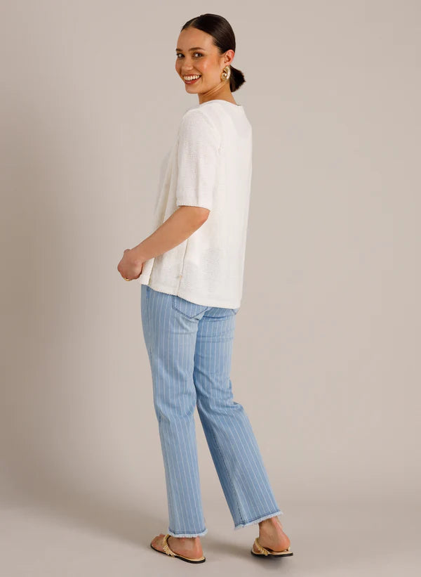 YEST INDIRIA CARDIGAN - OFF WHITE - Vi-Leen's Fashions