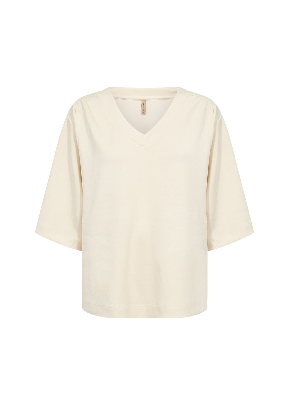 SOYACONCEPT BANU V-NECK TOP - CREAM - Vi-Leen's Fashions