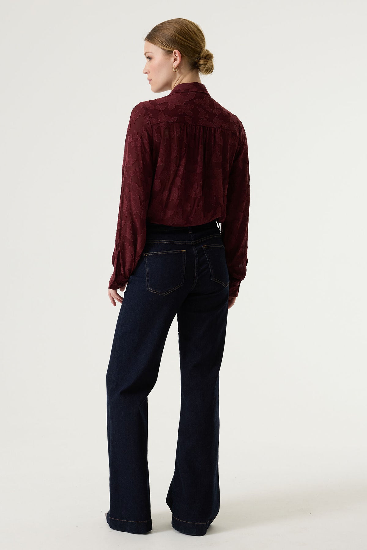 GARCIA TEXTURED BLOUSE - ROSEWOOD - Vi-Leen's Fashions