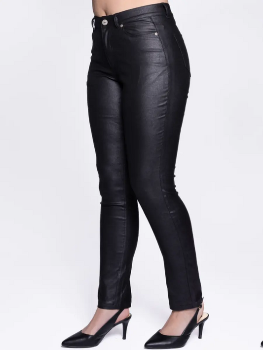 CARRELI SLIM LEG BLACK PANT