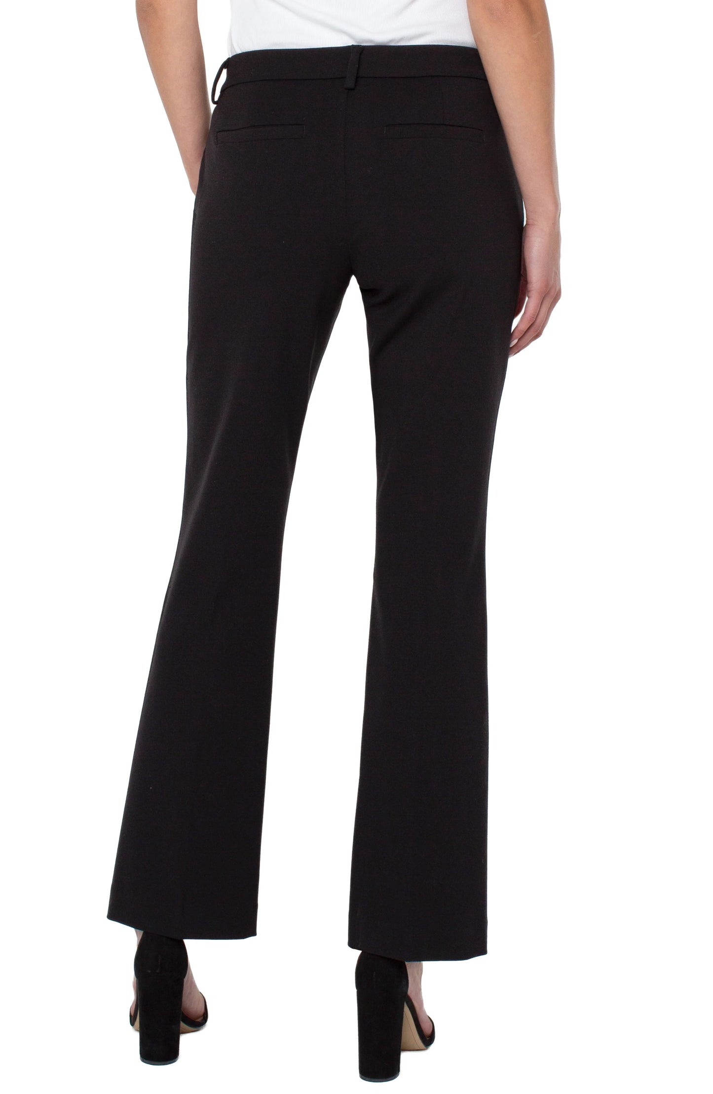 LIVERPOOL KELSEY FLARE LEG TROUSER - BLACK