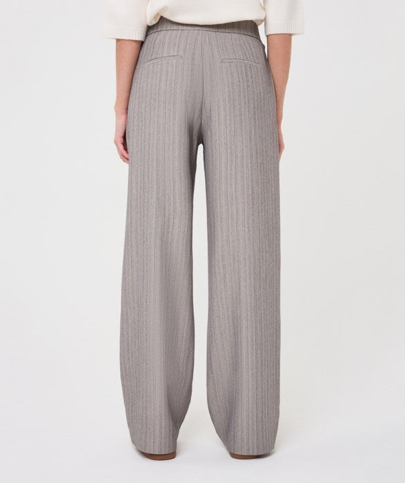 ESQUALO HERRINGBONE TROUSER - LIGHT GREY