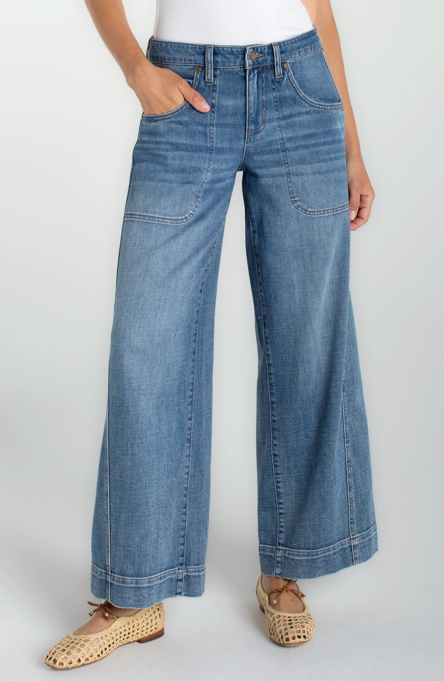 LIVERPOOL STRIDE WIDE LEG - CULVER CITY - Vi-Leen's Fashions