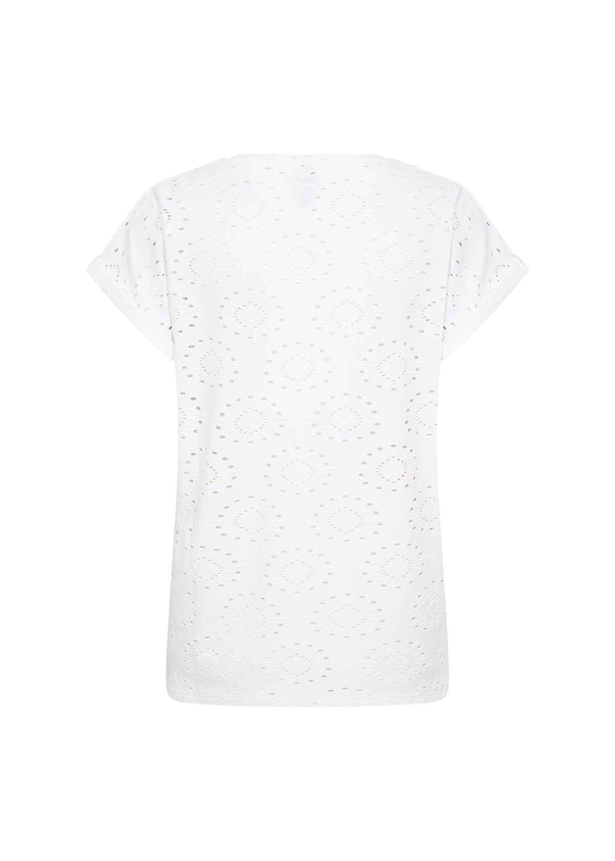 SOYACONCEPT INGELA EYELET TOP - WHITE - Vi-Leen's Fashions