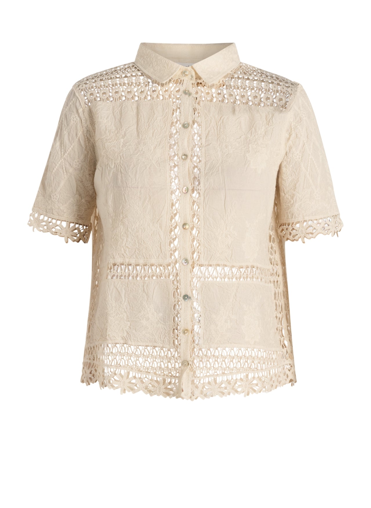 YEST MARTINA BLOUSE - CREAM - Vi-Leen's Fashions