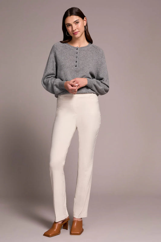 TRIBAL PETITE FLATTEN IT PULL ON PANT - MOONSTONE