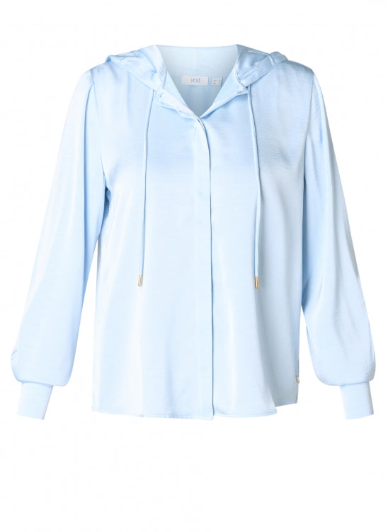 YEST IDUNA HOODED BLOUSE - LIGHT BLUE - Vi-Leen's Fashions