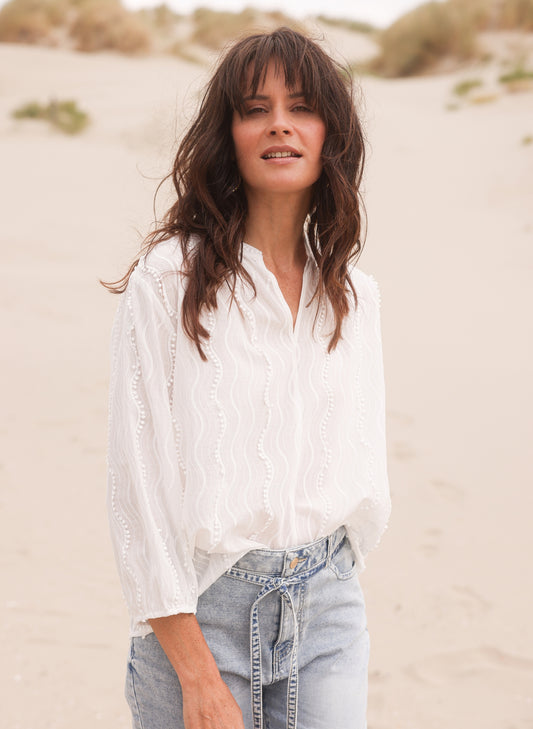 YEST KELIS BLOUSE - OFF WHITE - Vi-Leen's Fashions