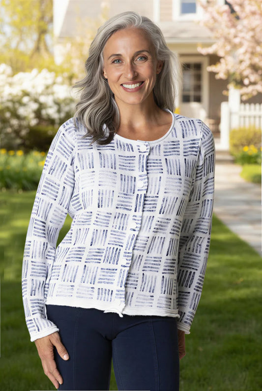 HABITAT EASY CARDIGAN - WHITE