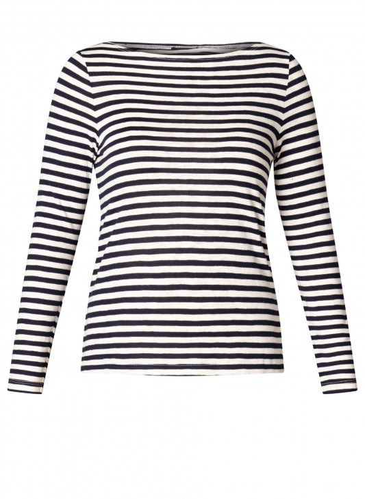 YEST BUNNY STRIPE TOP - NAVY/OFF WHITE