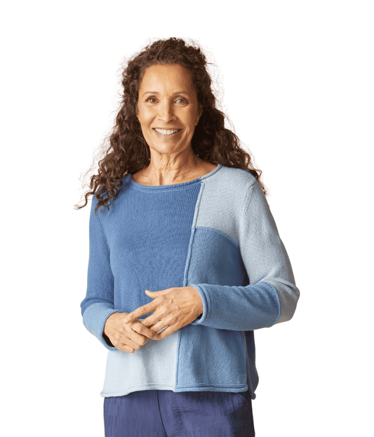 HABITAT BLOCK PARTY SWEATER - HARBOR