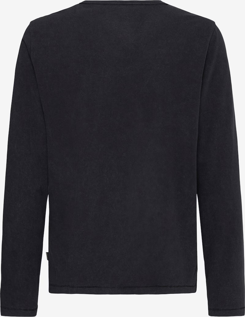 BLEND LONG SLEEVE HENLEY - BLACK