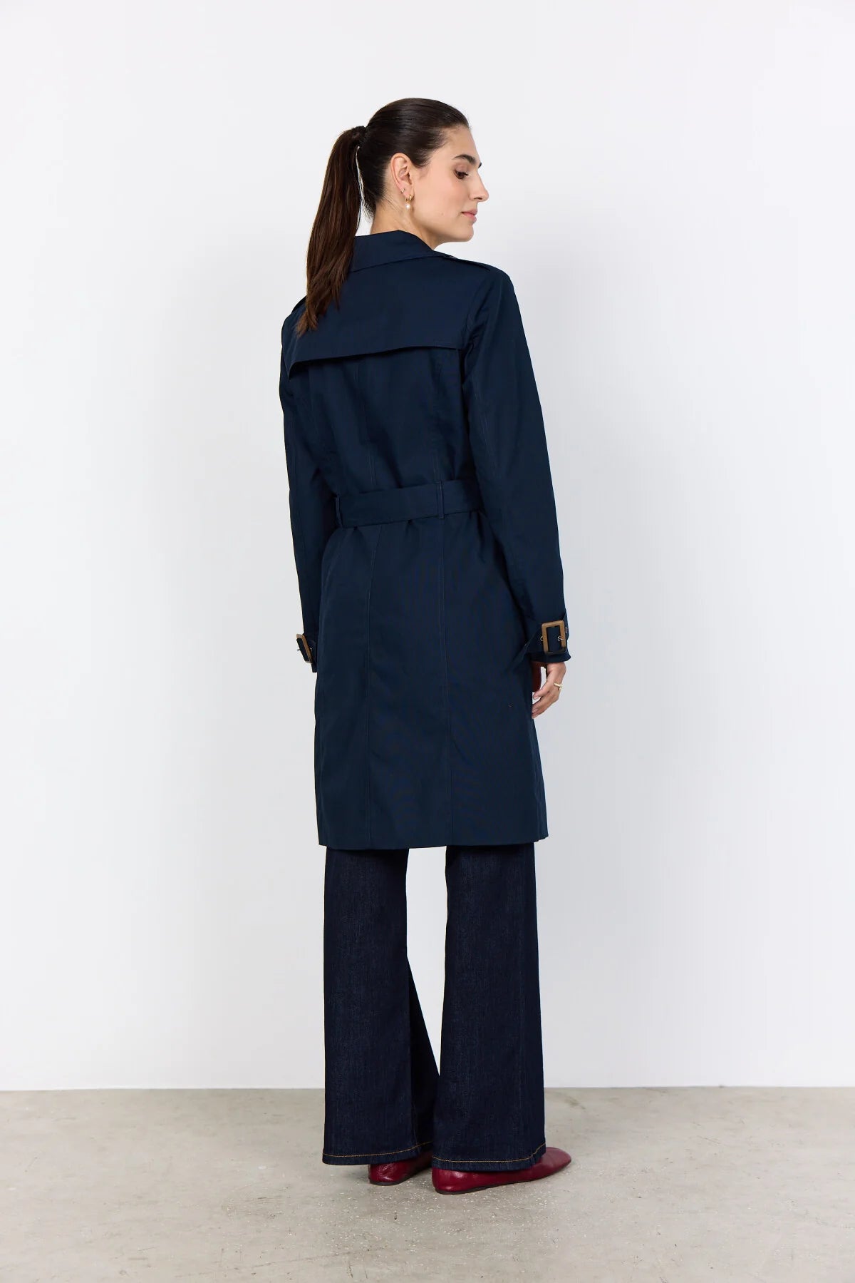 SOYACONCEPT LORA TRENCH COAT - NAVY - Vi-Leen's Fashions