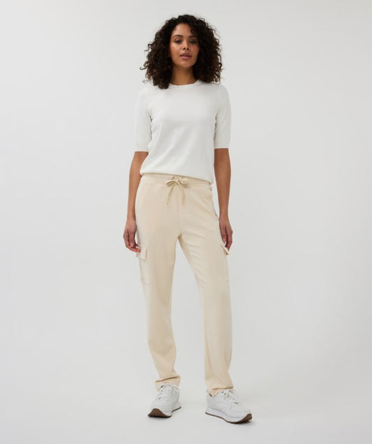 ESQUALO MODAL CARGO TROUSER - IVORY