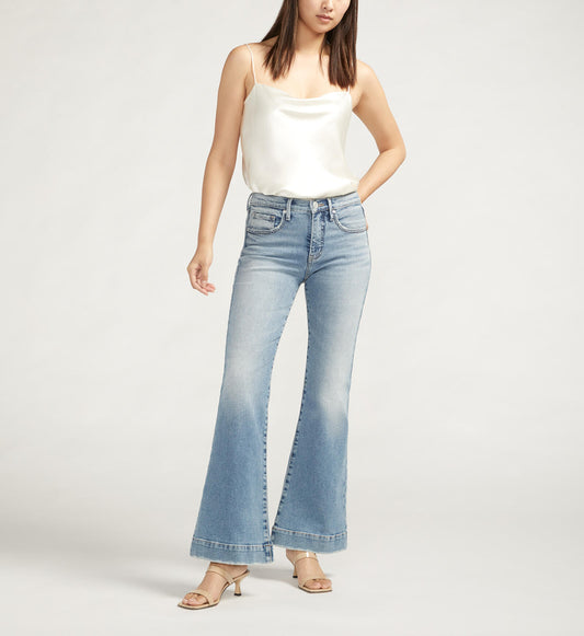 JAG KAIT MID RISE FLARE JEAN - GARDEN BLUE