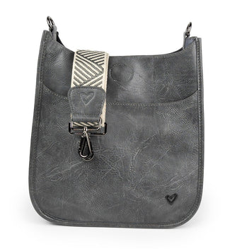OAKVILLE VEGAN LEATHER HANDBAG - GREY